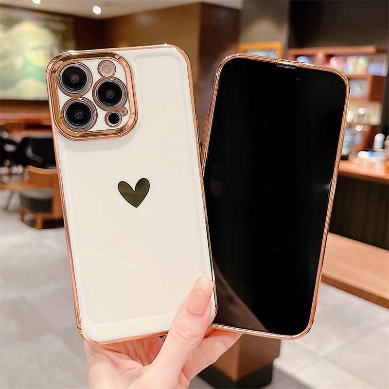Ốp lưng Điện Thoại Dẻo In Họa Tiết Sang Trọng Có Khung Bảo Vệ Camera Cho iPhone 14 Plus 13 14 Pro Max