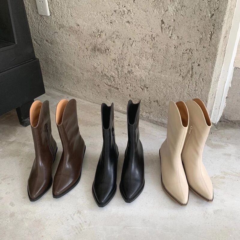 Cowboy boots lửng chân G-876-5