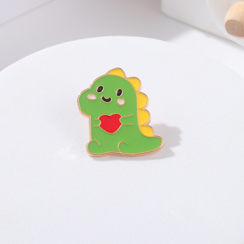 Ghim Cài Áo Hình Khủng Long Hoạt Hình Dễ Thương