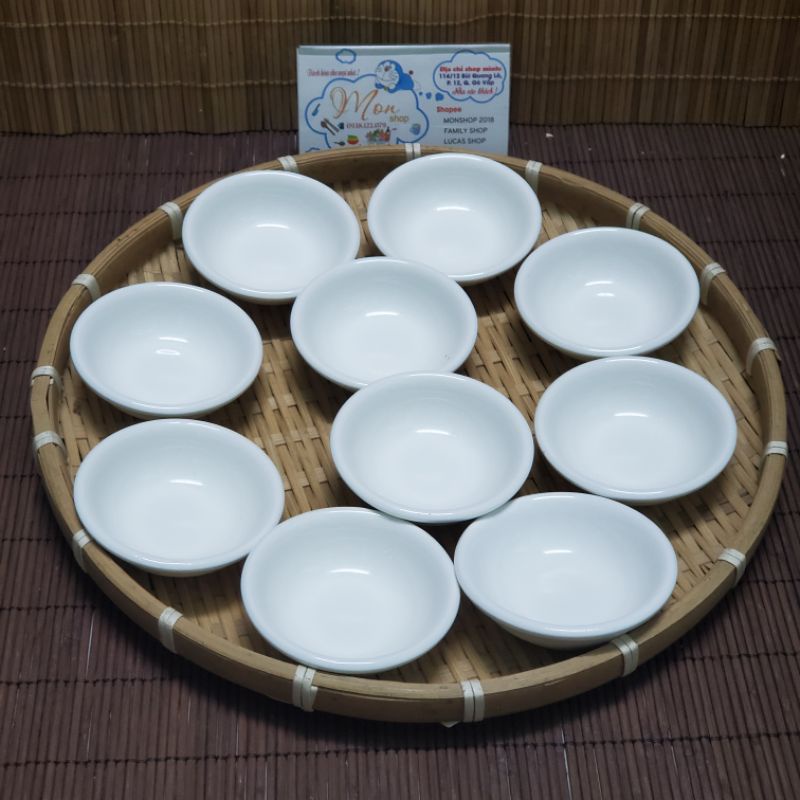 💢💢 👉10 Chén nước tương nhỏ sứ trắng cao cấp