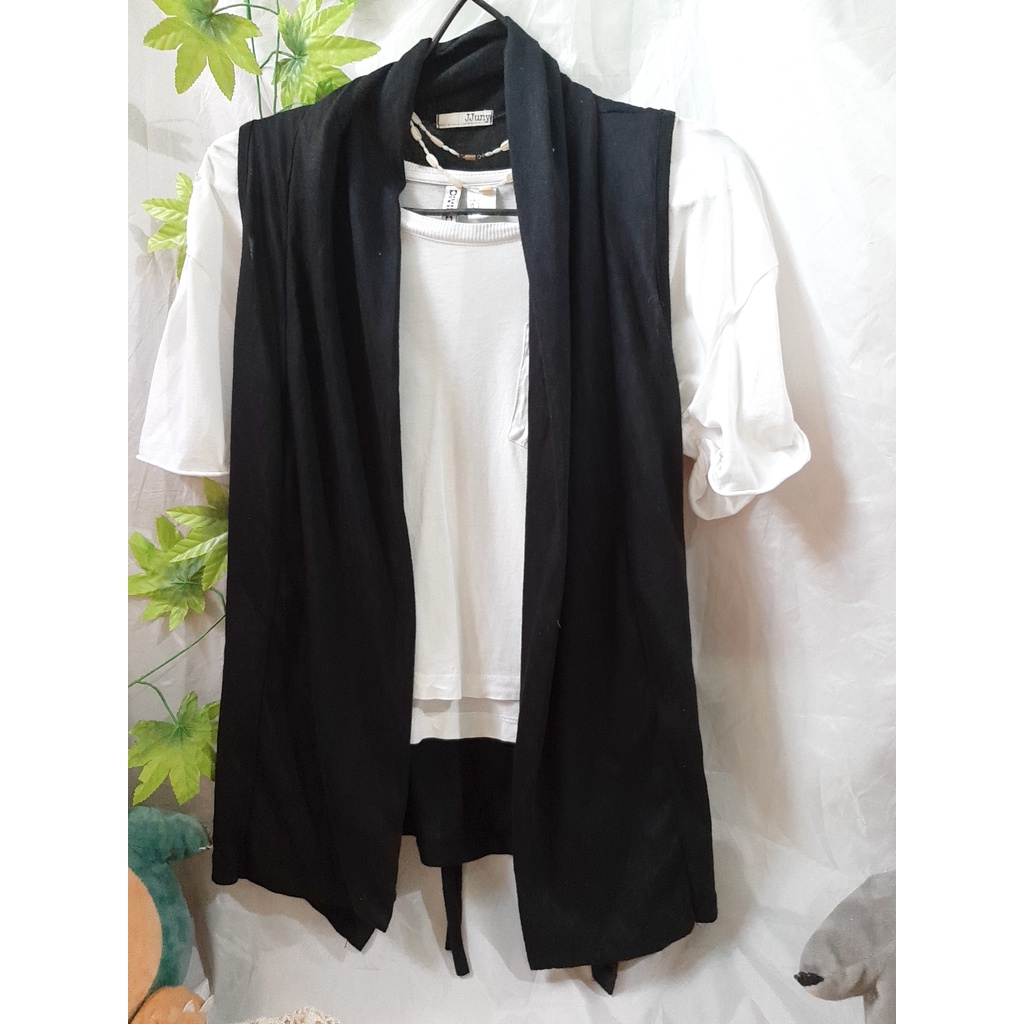 Áo khoác thun ghi lê sát nách 2hand