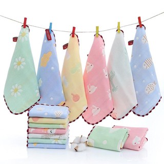 Khăn sợi tre rửa mặt cho bé 6 lớp (mới)