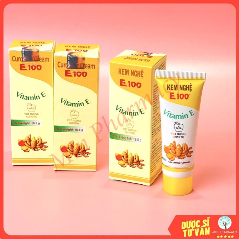 Kem Nghệ E100 Dưỡng da mụn Mờ thâm sẹo 18,5g - Minpharmacy