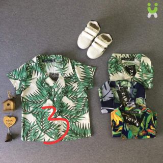 Sơ mi hoa lá cành cho bé( ảnh thật )