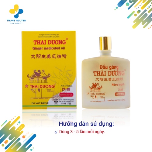 Dầu gừng Thái Dương (Lọ 24ml)