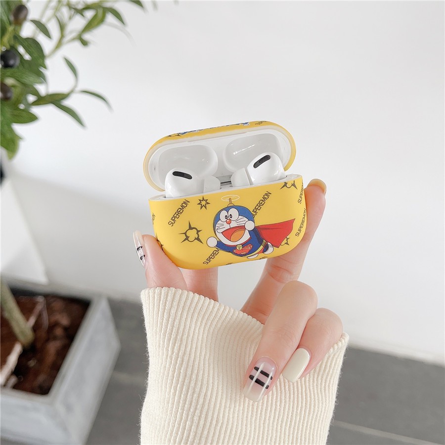 Vỏ Bảo Vệ Hộp Sạc Tai Nghe AirPods Pro2 AirPods Pro AirPods gen3 AirPods 2 Bằng Silicon Họa Tiết Hoạt Hình Doremon