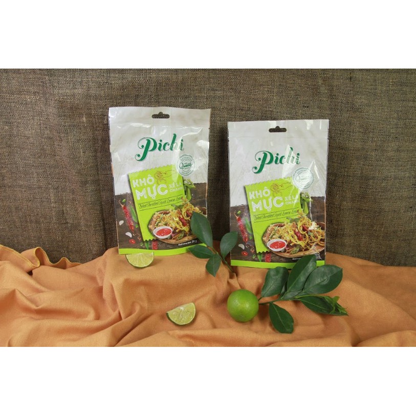 Khô mực xé vị lá chanh Pichi gói 50g | BigBuy360 - bigbuy360.vn
