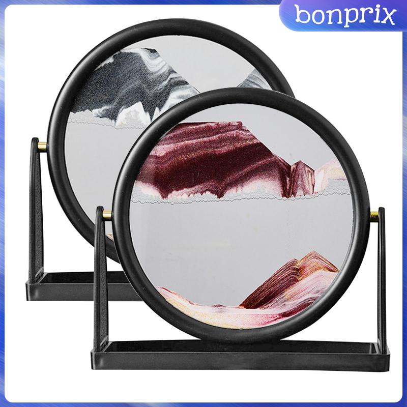 Đồng Hồ Cát 3D Hình Tròn Dùng Trưng Bày Sách Để Bàn