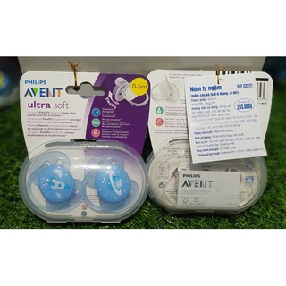 Ty ngậm Avent mô phỏng tự nhiên Đôi Ultra Soft ( Cực Mềm) 0-6M