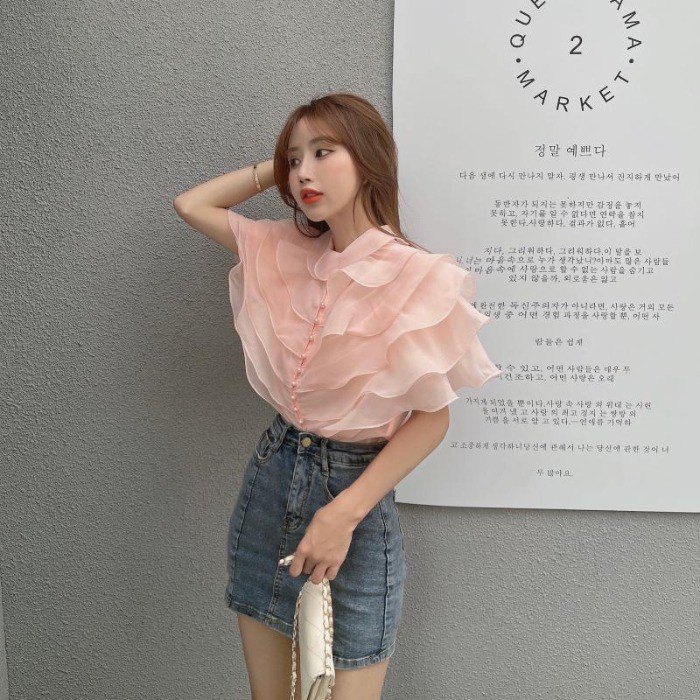 Áo tím bèo tầng điệu đà ulzzang  160421 TP18