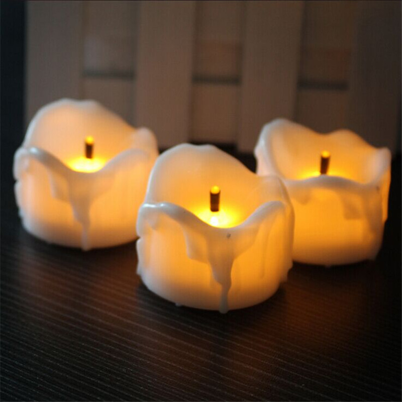 Đèn led mini thiết kế hình dạng nến sáp ánh sáng trắng ấm BINLU