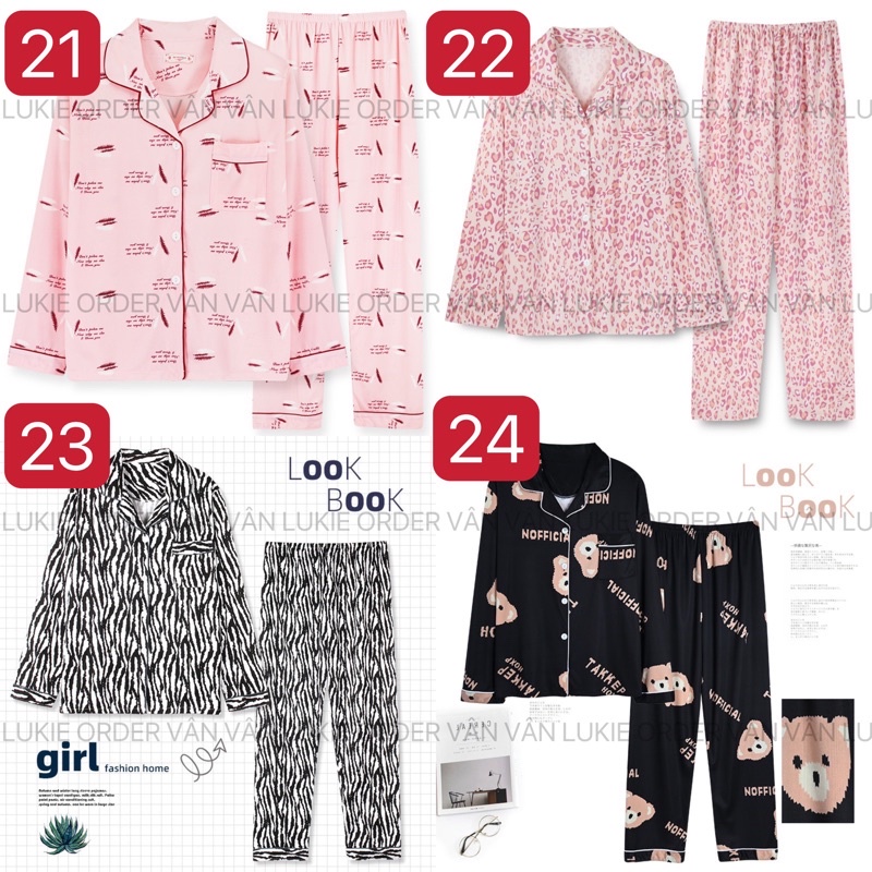 Pijama Cotton pha 34 mẫu