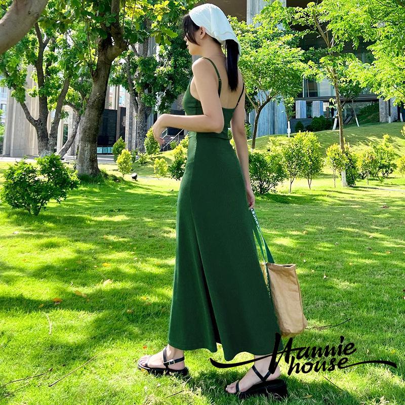 Đầm Hai Dây Hở Lưng Ôm Dáng Thời Trang Mùa Hè Cho Nữ