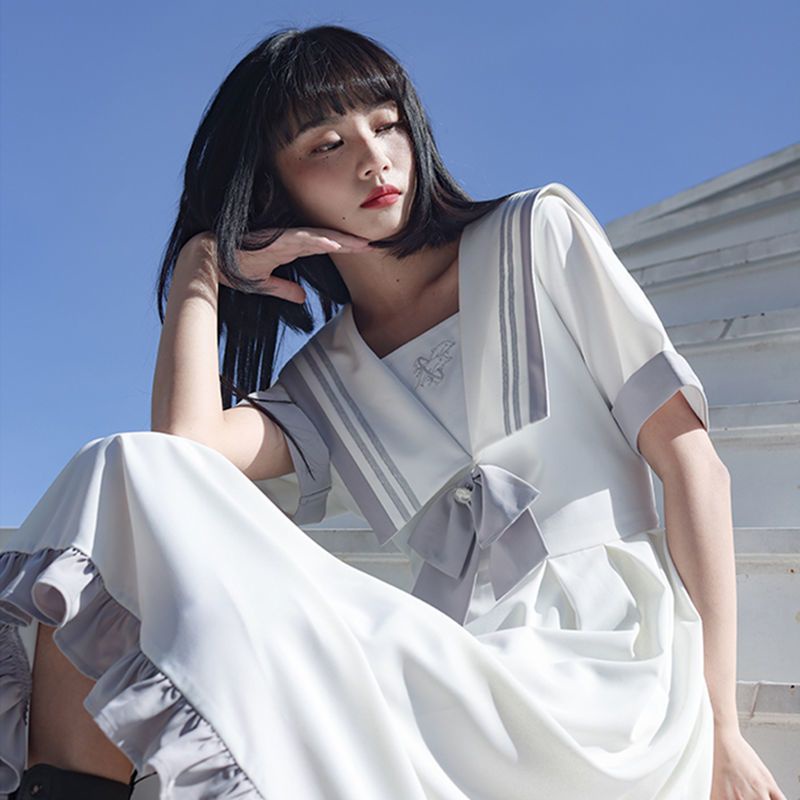 Váy đầm mùa hè phong cách hàn quốc tiểu thư Ulzzang jk lolita hot trend 2022 chất liệu mát