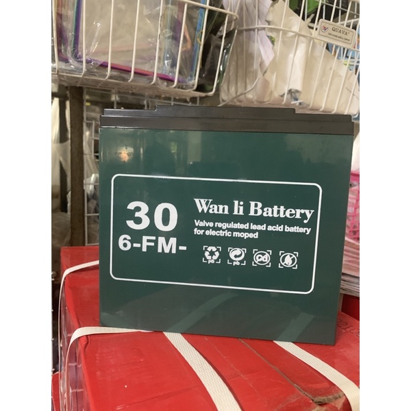 💥 Bình Ác Quy Khô 12V-30AH WANLI BATTERY - BH 1 Năm