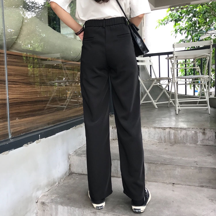 Quần dài ống đứng màu đen phong cách 30614