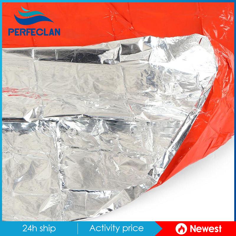 Chăn Poncho Giữ Nhiệt Khẩn Cấp Màu Cam / Bạc