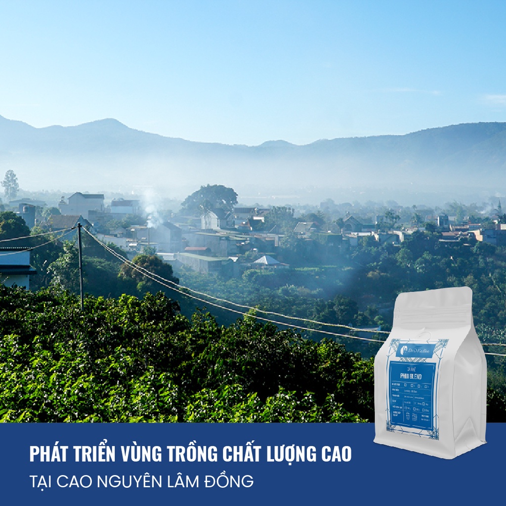 Cà phê Phin Blend Gói 250gr/500gr, Cà phê nguyên chất 100% rang mộc - D&amp;D Kaffee