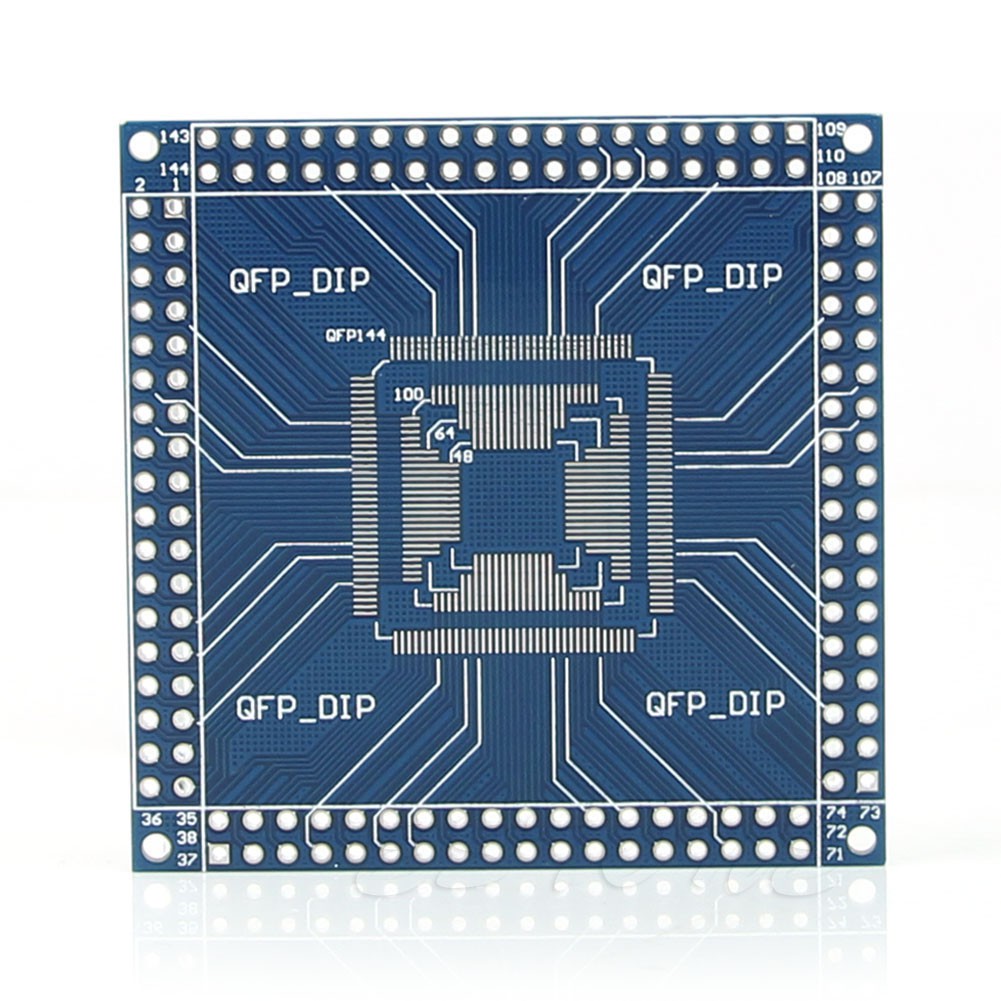 Bộ chuyển đổi mạch qfp / tqfp / lqfp 32 / 44 / 48 / 64 / 100 / 144 Pin sang Dip