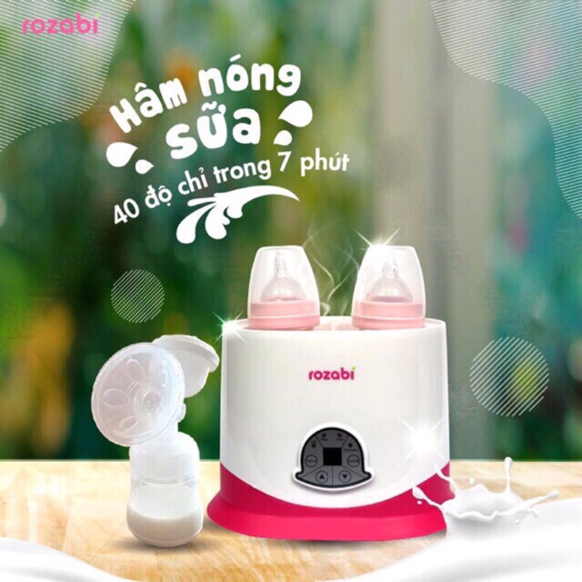Máy hâm sữa 5 chức năng zozabi