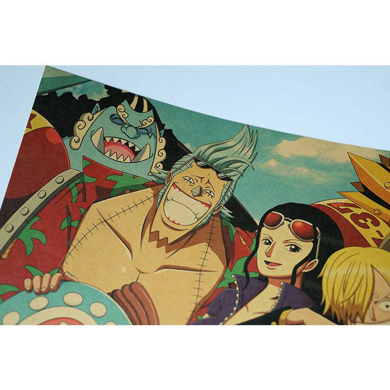 Áp phích treo tường hình nhân vật phim One Piece kích thước 35*50cm