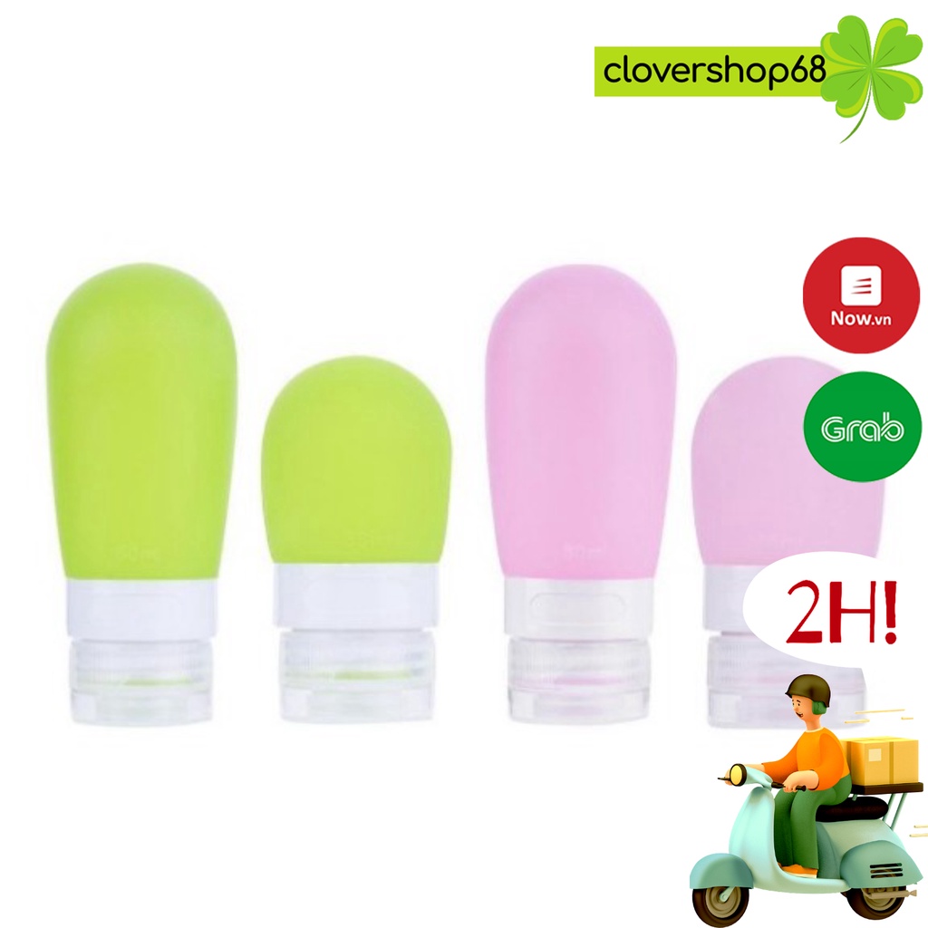 Lọ Chiết Mỹ Phẩm Silicon 38ml, 60ml, 89ml   Clovershop68