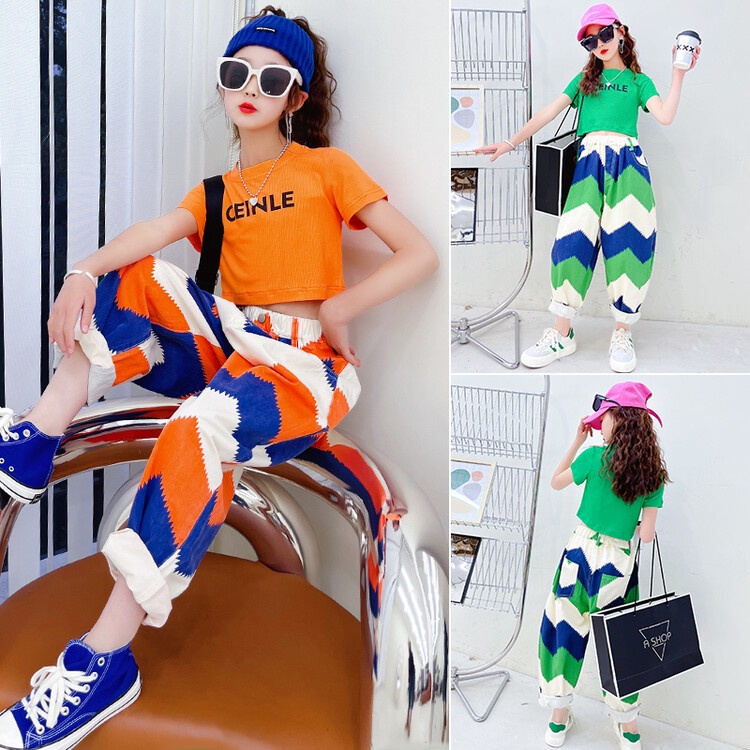 Bộ Trang Phục Hai Mảnh Họa Tiết Tie-Dye Thời Trang Mùa Hè Dành Cho Bé Gái 170