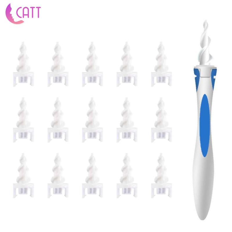 Bộ Dụng Cụ Lấy Ráy Tai Đầu Mềm Linh Hoạt + 16 Đầu Thay Thế