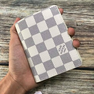 Ví nam - Bóp nam caro trắng sang trọng đẳng cấp