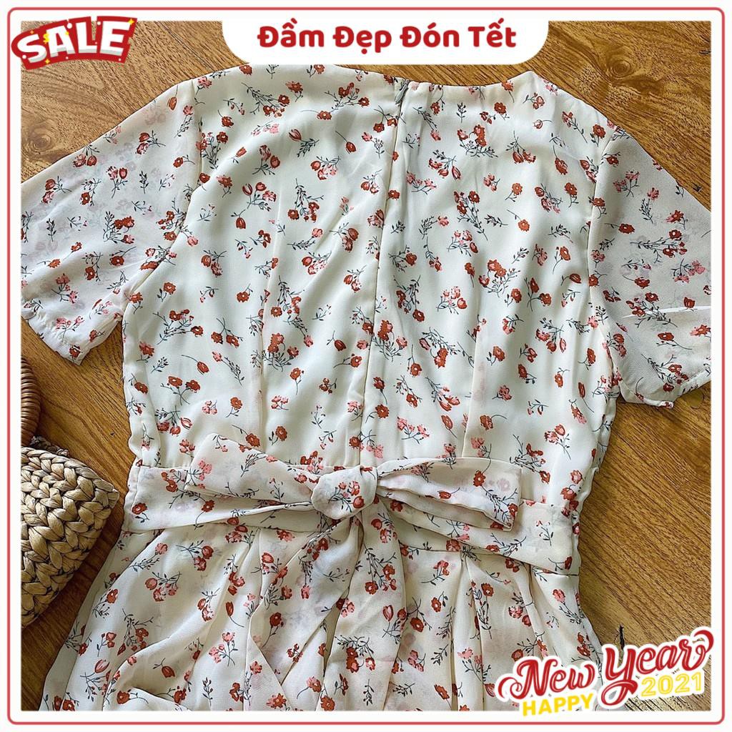 Đầm xinh Summer Dress hoạ tiết Hoa nhí chất voan mát kèm lớp lót trong ,thiết kế nơ sau lưng có khoá kéo | BigBuy360 - bigbuy360.vn