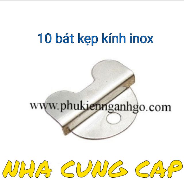 (GIÁ HỦY DIỆT) 10 PÁT KẸP GƯƠNG HÌNH BƯỚM INOX