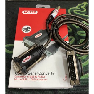 Cáp usb to com rs232 unitek y-105- chuyển usb sang com