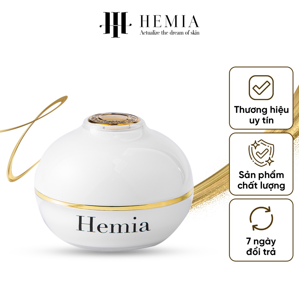 Kem body dưỡng thể dưỡng trắng da toàn thân Hemia thạch tuyết cao cấp hộp 150gr