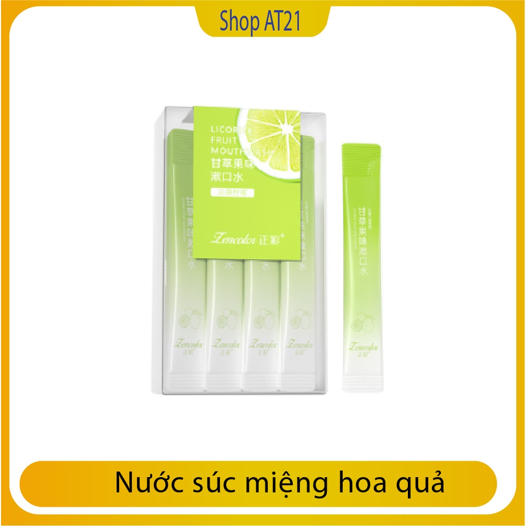 Combo 20 gói Nước súc miệng hoa quả nội địa trung, thơm miệng, nhỏ gon, dễ dàng mang theo