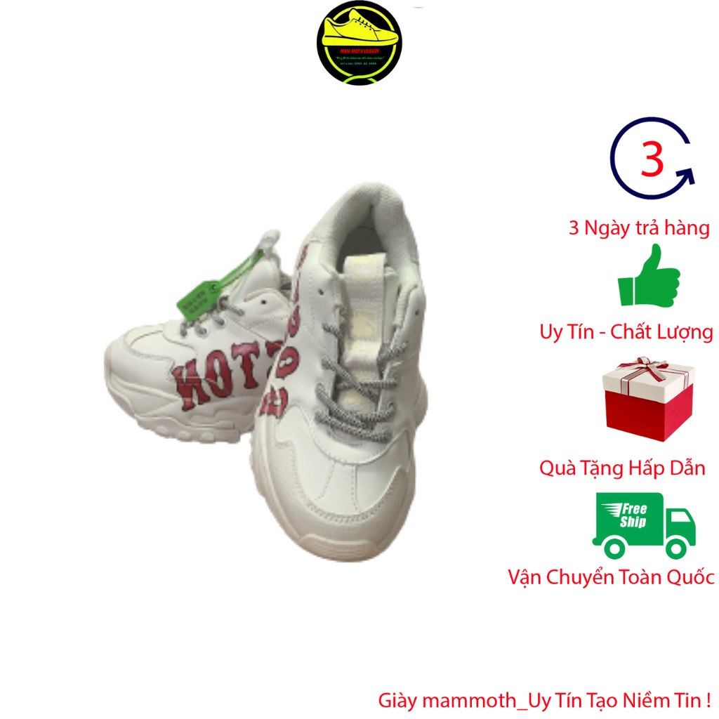 Giày mlb boston, giày mlb thể thao sneaker full size nam nữ mammoth