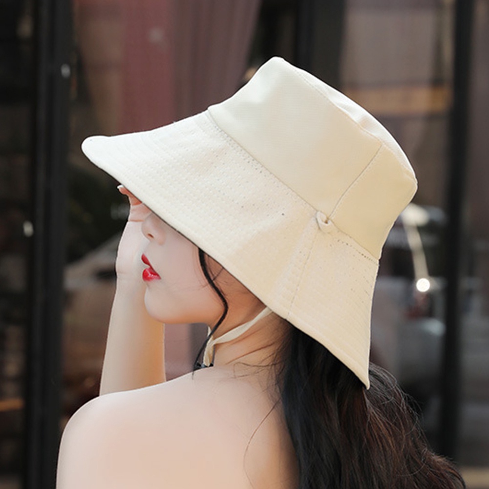 Nón Vành Rộng Hai Mặt Chống Tia UV Thời Trang Cho Nữ