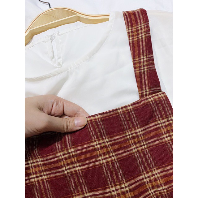 [EVACICI] YẾM FREESIZE NHUNG TĂM HÀN QUỐC, YẾM dáng váy suông chữ A form cute