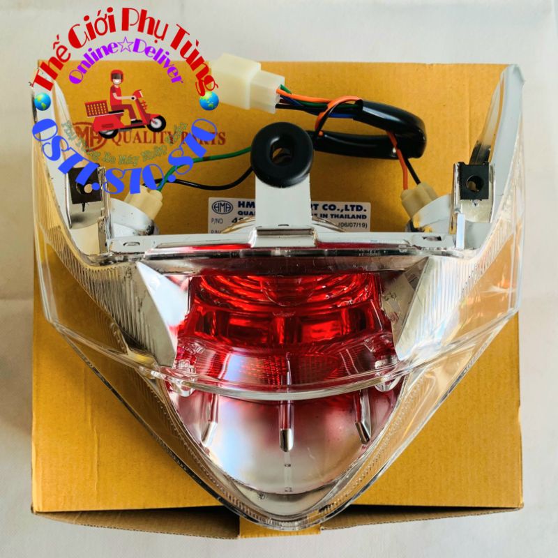 Đèn hậu - đèn sau - đèn lái Spark, Exciter 2010 zin AHM Thái Lan - 4631-234-ZRD