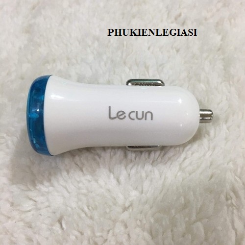 Cóc sạc Oto Lecun FC31 2 cổng usb