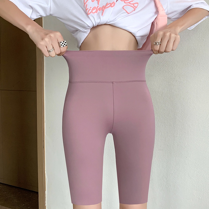 Quần tập gym yoga legging nữ cạp cao vải mát và thoáng khí