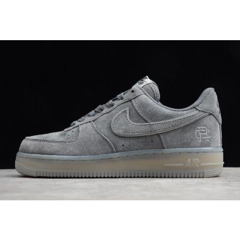 [GeekSneaker]   Giày Sneaker Cổ thấp  Air Force 1'07 LV8 Suede Dark Grey Black Reflective - Xám Da Lộn Phản Quang