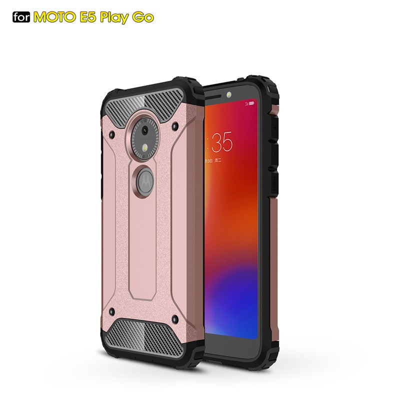 Ốp Điện Thoại Cứng Kiểu Áo Giáp Chống Sốc Cho Motorola Moto E5 Play Go