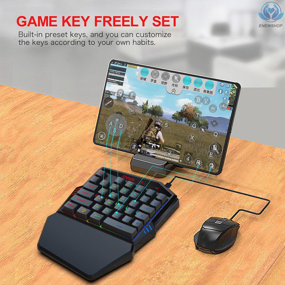 Bộ Bàn Phím Và Chuột Gaming Hxsj K99 35 Nút Bấm Và Đèn Led Cho Game Thủ