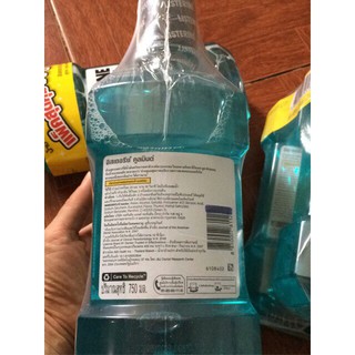 Nước súc miệng Listerine Cool Mint, nước súc miệng hương bạc hà 750ml