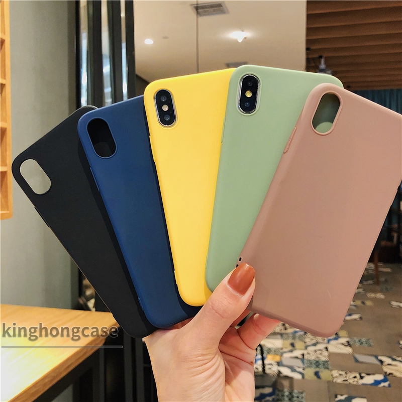 Ốp lưng mềm màu kẹo thời trang cho Realme 7 7i 6i 6 5i 5 6S 5S C11 C12 C15 C17 C2 C3 C1 C3i U1 Narzo 10A 20 PRO 10 20A