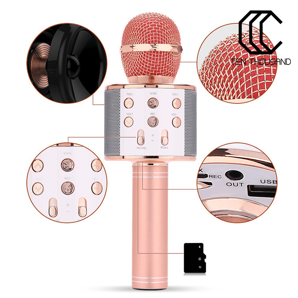 Micro Bluetooth Không Dây Hát Karaoke T ~ Ws858