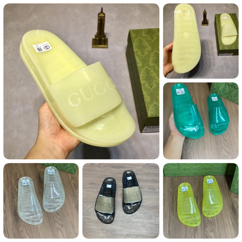 Dép Nam Gucci Trong Suốt - Dép GC Nhựa Trong Suốt Cho Nam