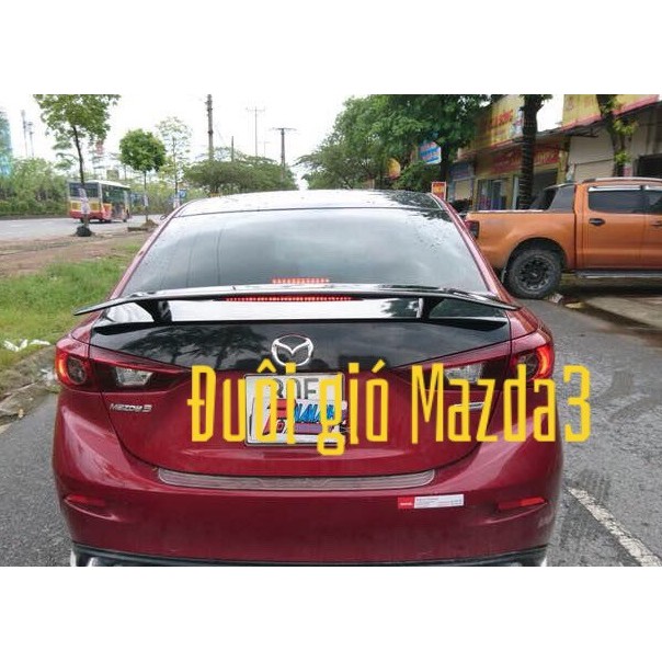 Đuôi gió Cánh lướt gió Mazda 3 có Đèn, dáng Thể thao - Mộc