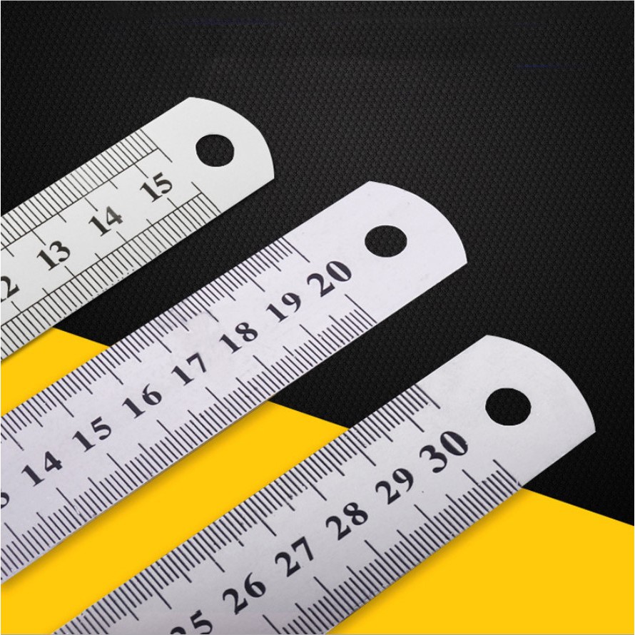 Thước dẹp thép không rỉ 15cm, 20cm, 30cm