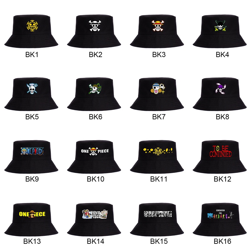 Nón Vành Chất Liệu Cotton In Hình Anime ONE PIECE Thời Trang